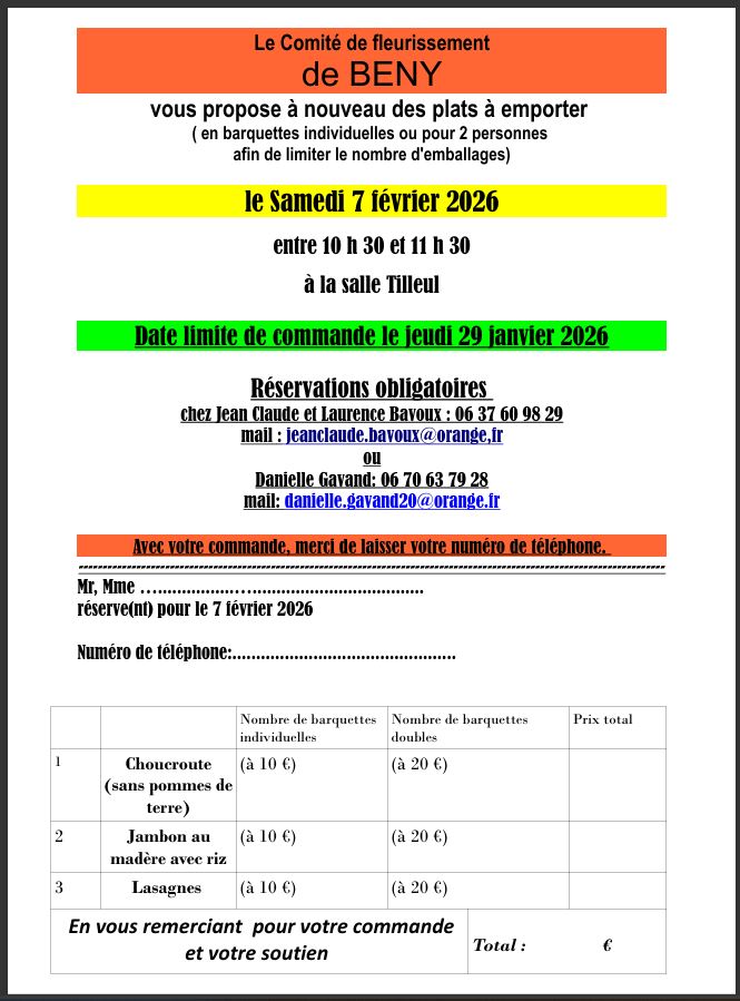 Fleurissement Ventes février 2026